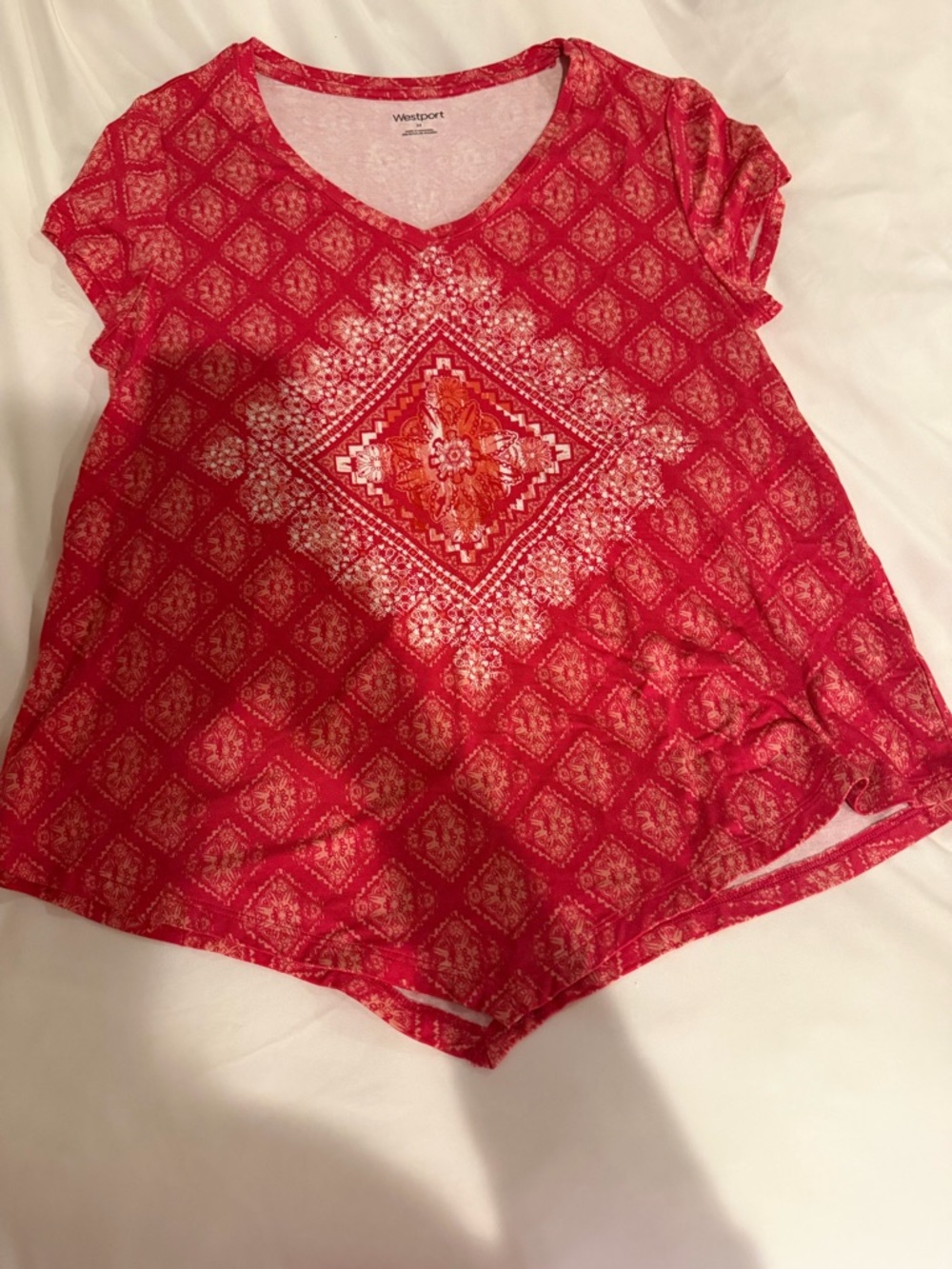 Women’s handkerchief hem top